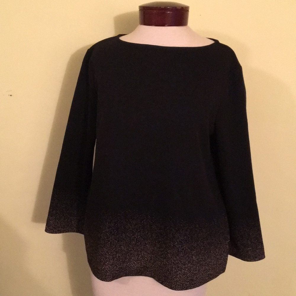 Tory Burch black Boat Neck